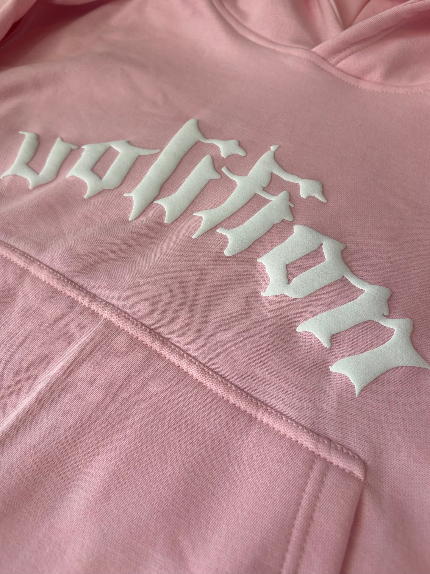 PUFF PRINT LOGO HOODIE (PINK)