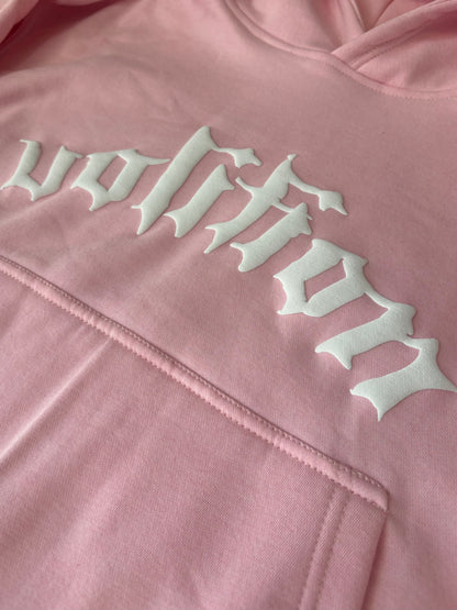 PUFF PRINT LOGO HOODIE (PINK)