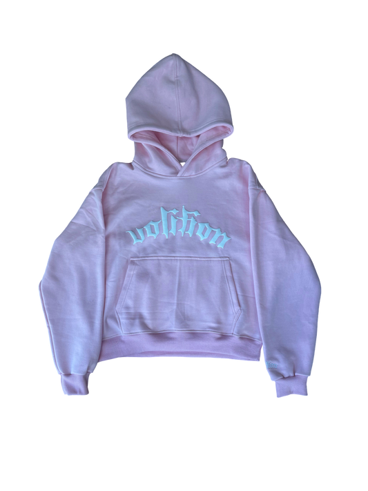 PUFF PRINT LOGO HOODIE (PINK)